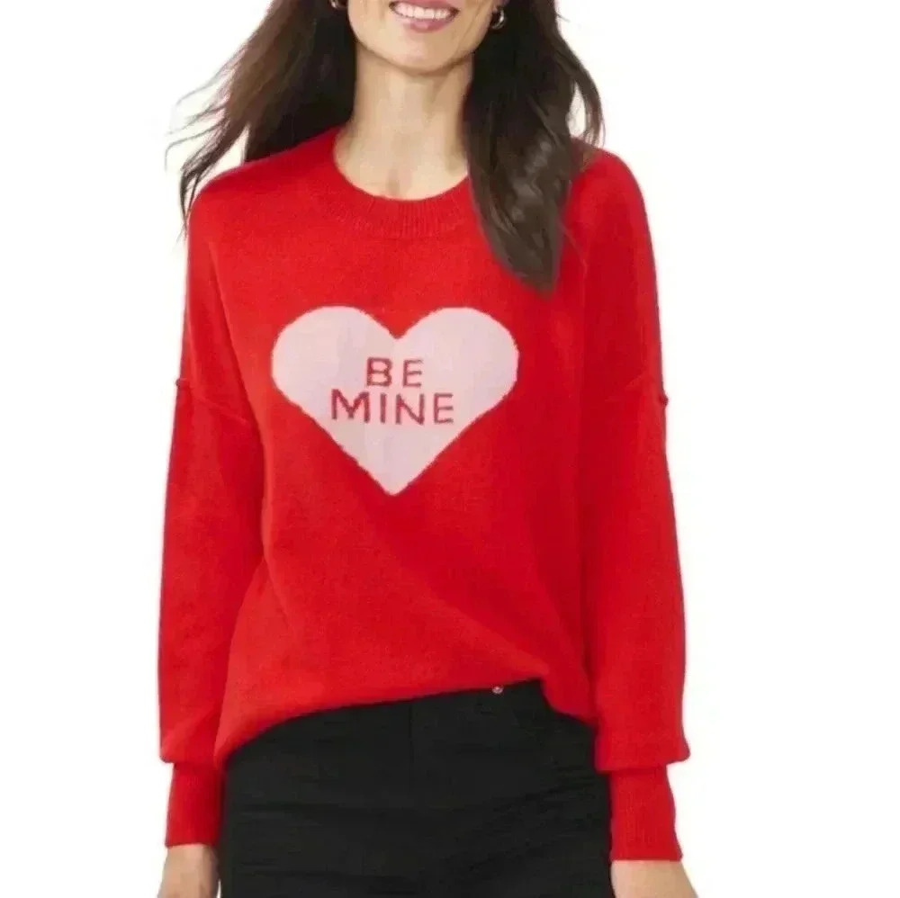 Vince Camuto heart sweater.😍